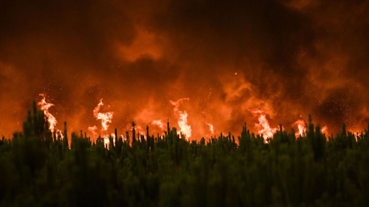 CNNE 1251294 - impactantes imagenes del fuego que arrasa los bosques de francia