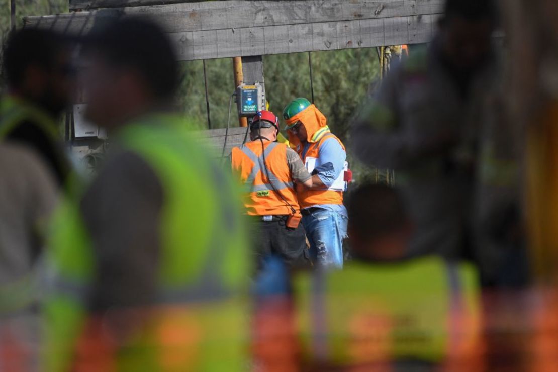 Personal trabajando en la mina el 12 de agosto de 2022. Crédito: PEDRO PARDO/AFP via Getty Images