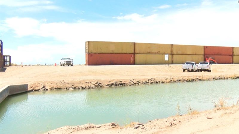 Usan contenedores de carga en arizona para construir lo que falta del muro fronterizo | cnn