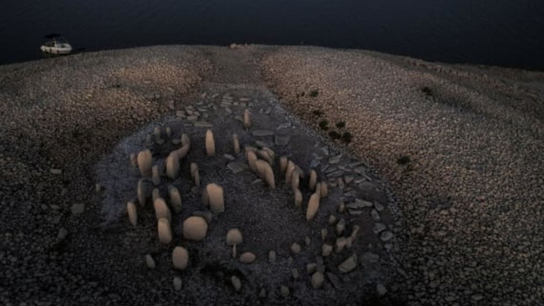 Una vista aérea del dolmen de Guadalperal, también conocido como el Stonehenge español.