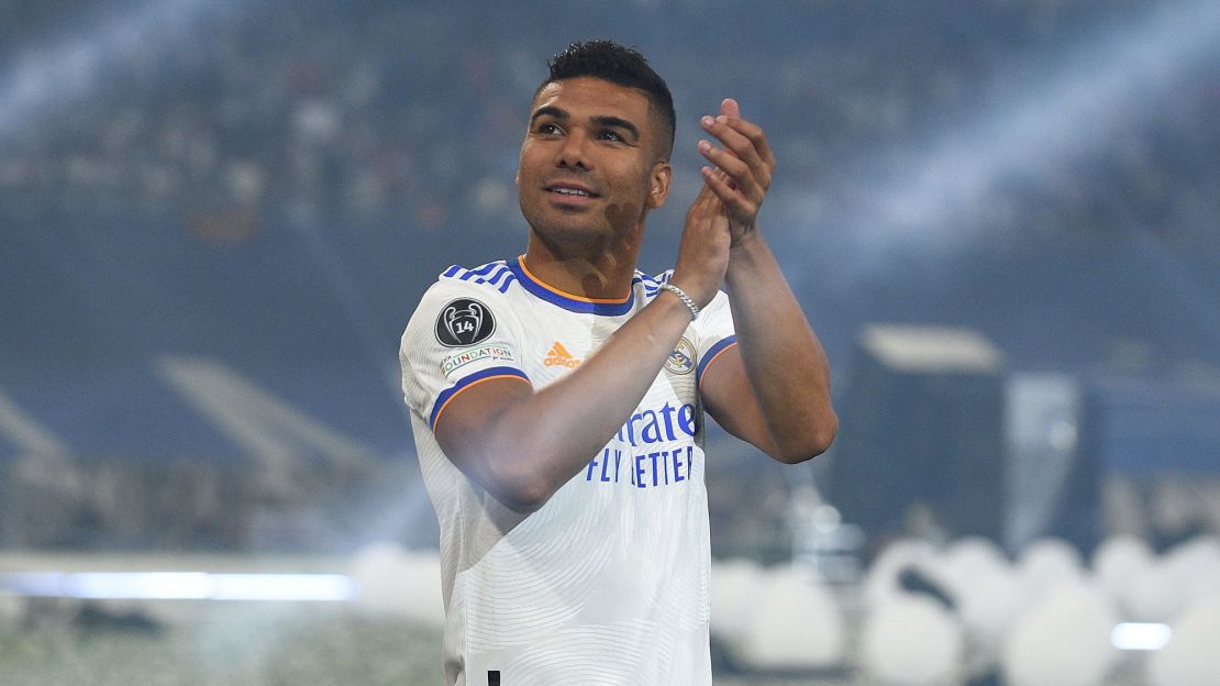 Casemiro, fotografiado el 29 de mayo de 2022. Crédito: Denis Doyle/Getty Images