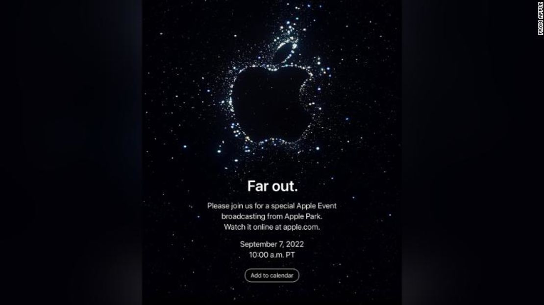 Apple envió invitaciones de prensa el miércoles a un evento de septiembre donde se espera que presente nuevos iPhones.