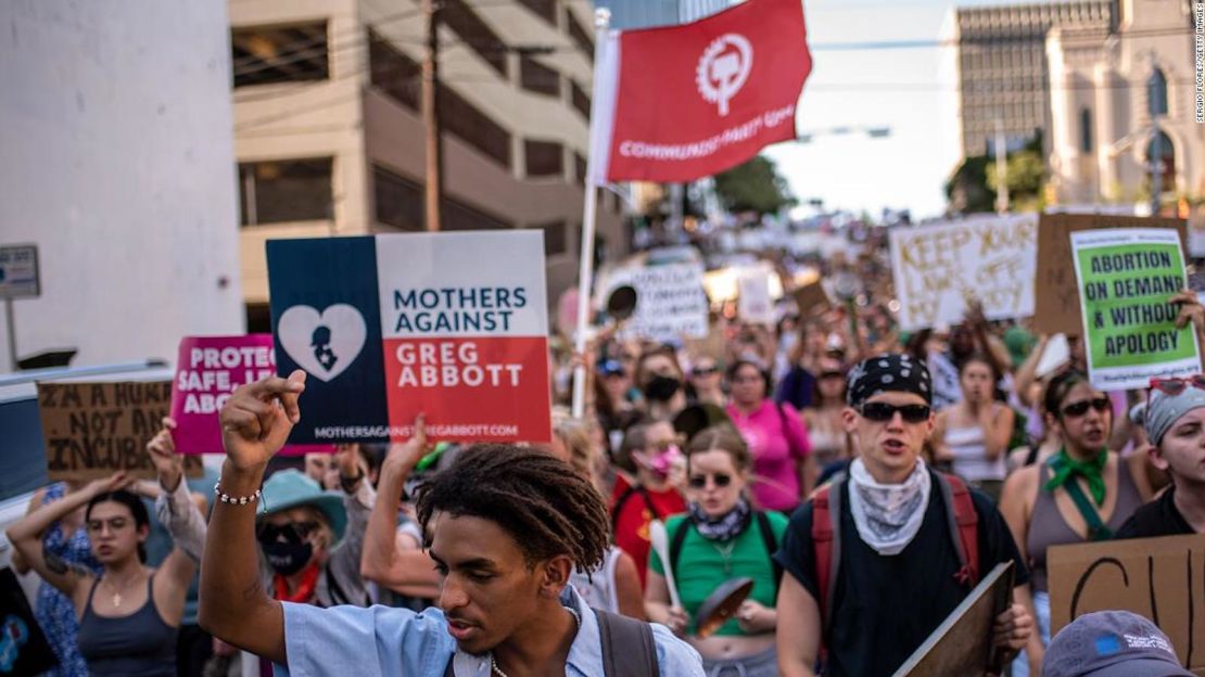 Manifestación en favor del derecho al aborto en Texas, EE.UU.