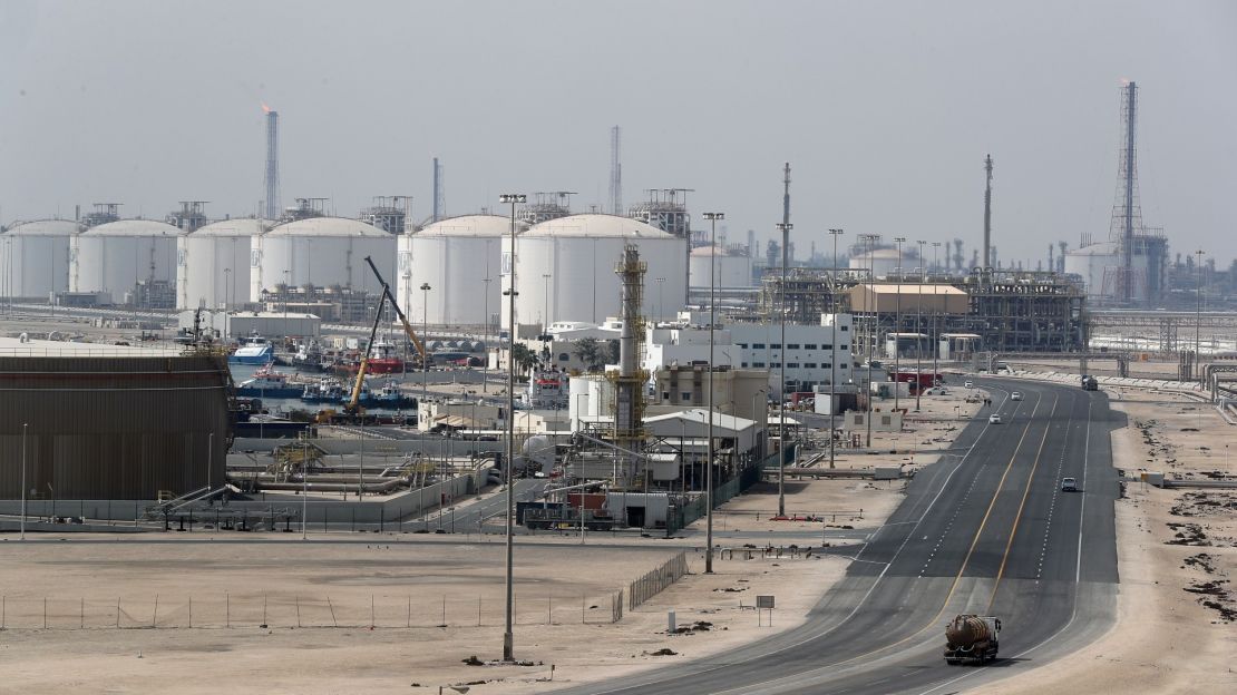 La ciudad industrial de Ras Laffan, el principal emplazamiento de Qatar para la producción de gas natural licuado, a unos 80 kilómetros al norte de la capital, Doha, el 6 de febrero de 2017.