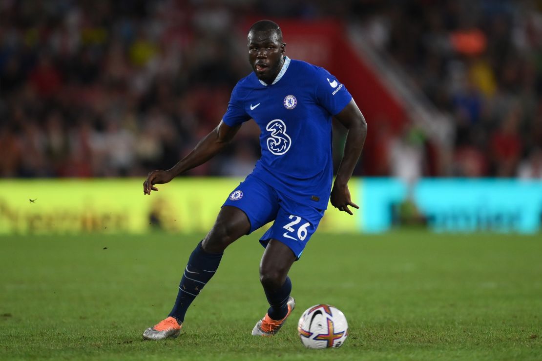 El defensa Kalidou Koulibaly en el partido de Chelsea contra Southampton, el 30 de agosto de 2022.