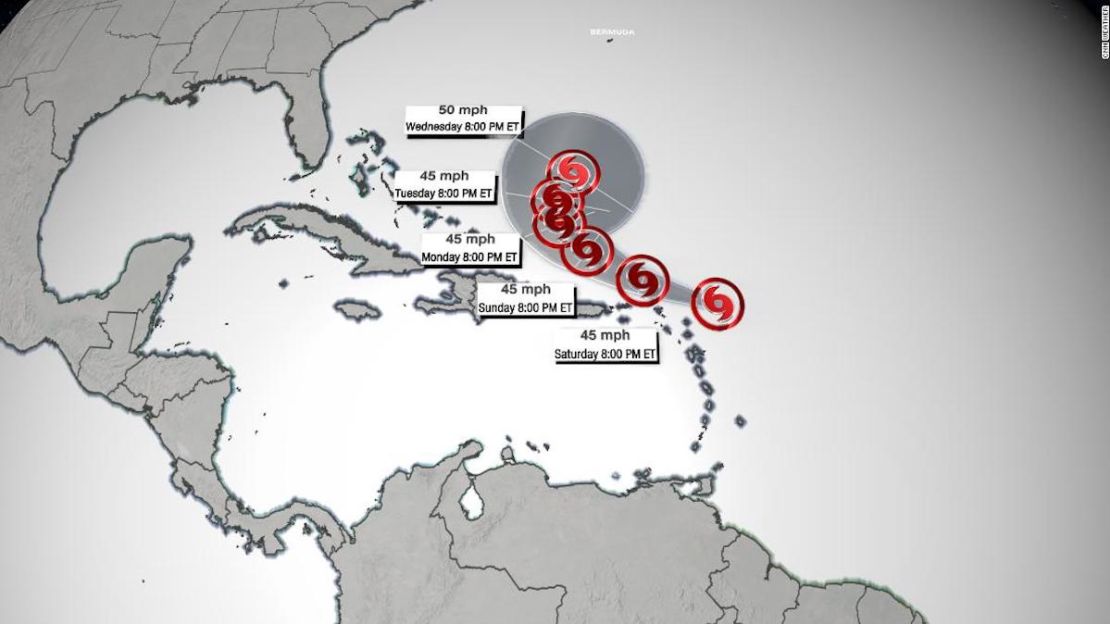 La tormenta tropical Earl es la quinta tormenta con nombre de la temporada de huracanes en el Atlántico.