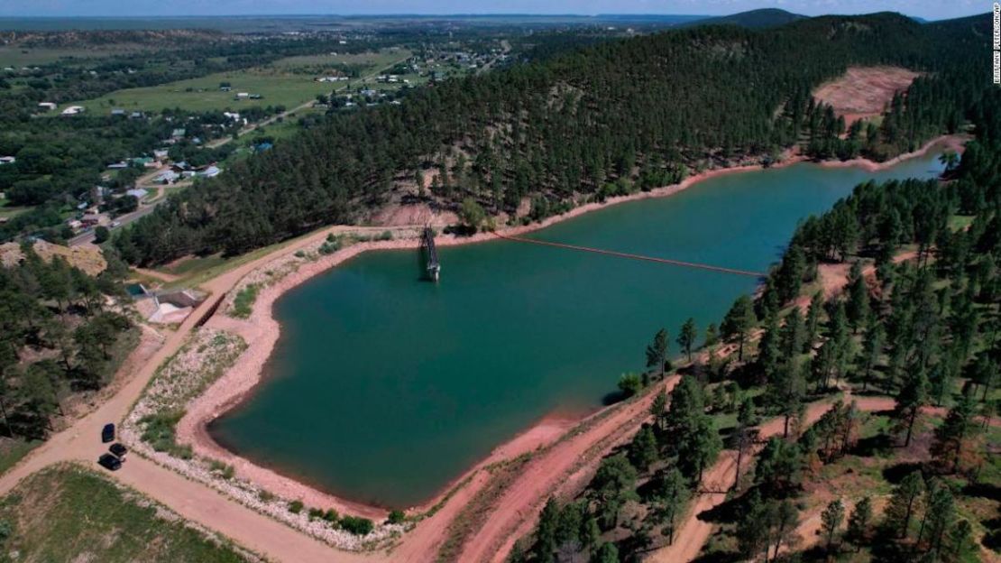 Embalse Bradner, que abastece de agua potable a la ciudad de Las Vegas, Nuevo México.