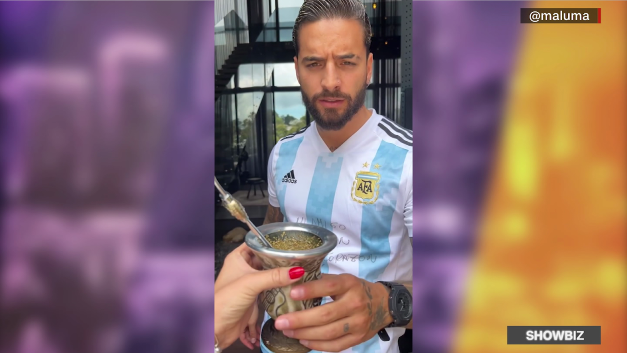 CNNE 1265312 - maluma habla con acento argentino para dar anuncio