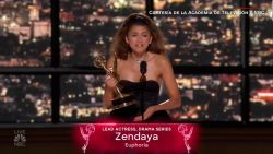 CNNE 1266837 - zendaya emociona con su mensaje en los premios emmy