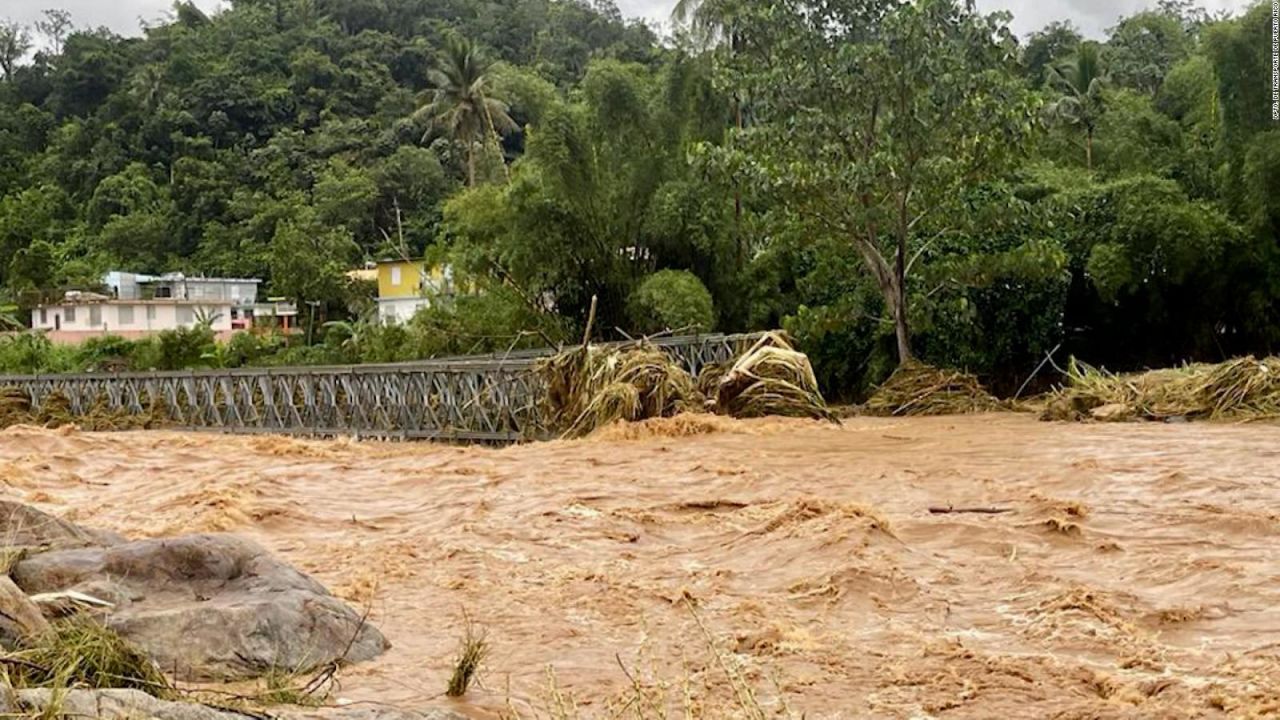 CNNE 1270421 - asi quedo el puente de puerto rico que fue arrastrado por fiona