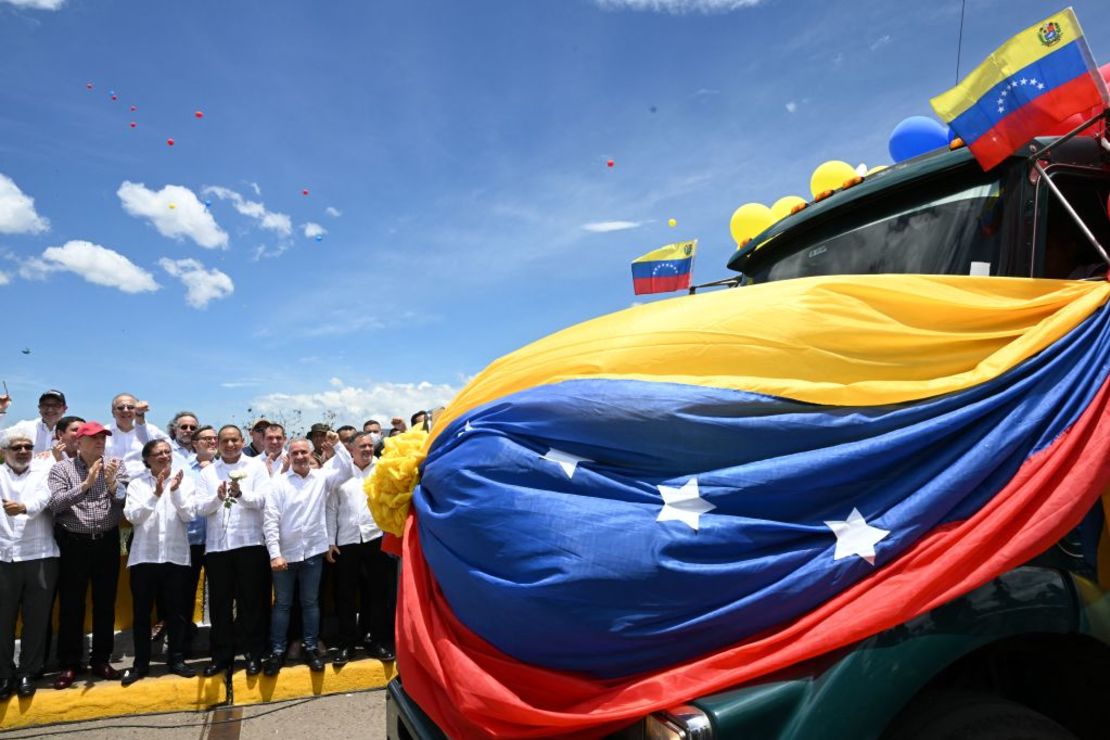 Por primera vez en 7 años, el 26 de septiembre de 2022 pasó un camión por el puente Simón Bolívar, en la frontera entre Colombia y Venezuela, tras la reapertura de fronteras.