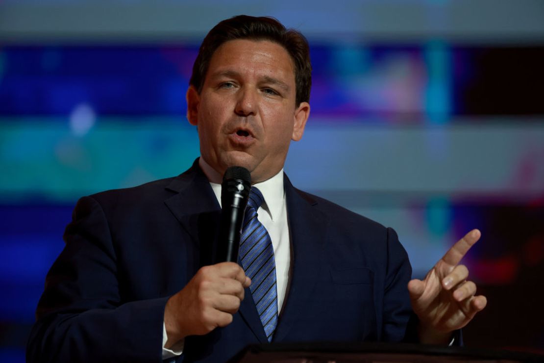 El gobernador Ron DeSantis. Imagen de archivo.