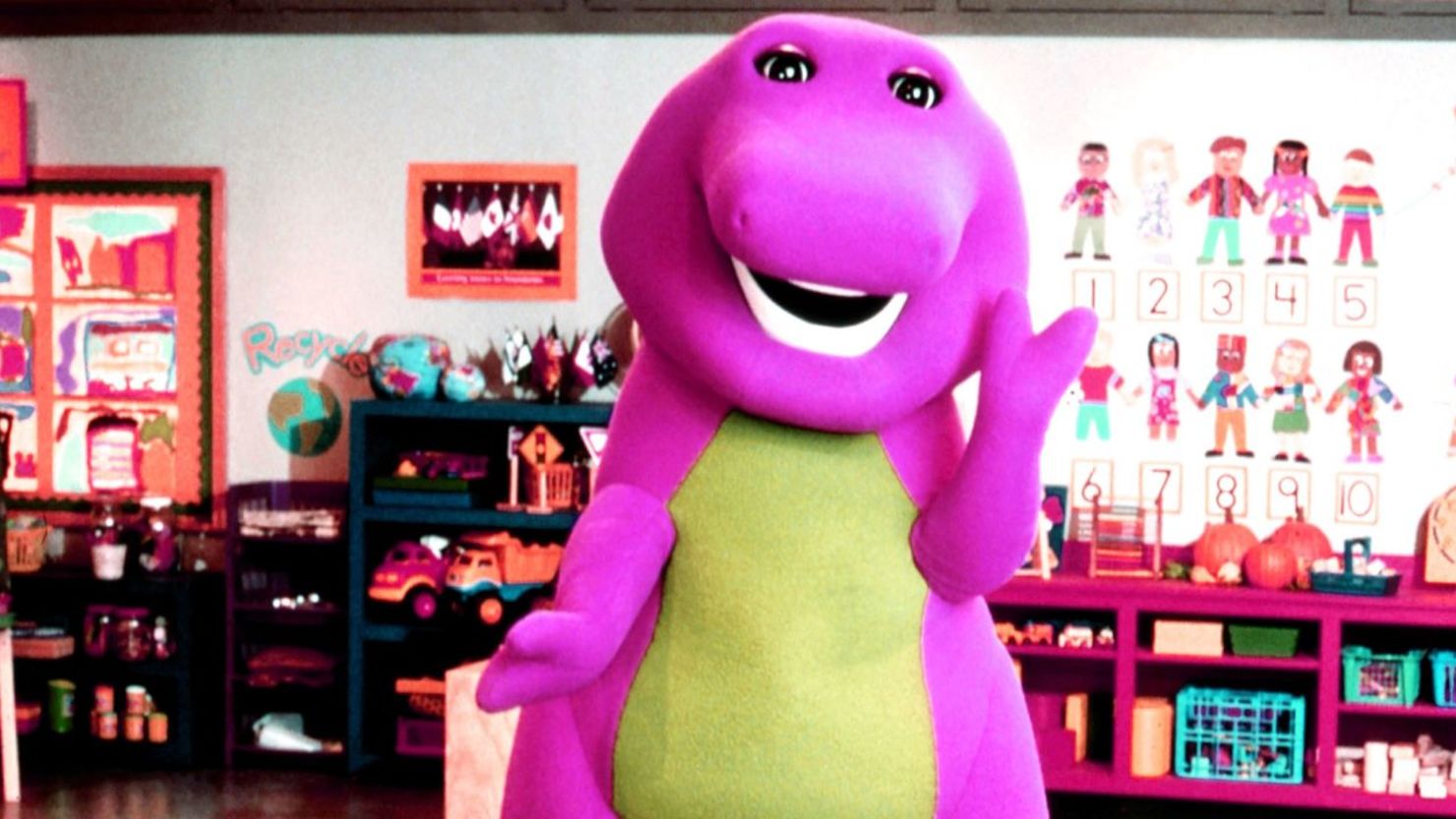 "Barney y sus amigos" se emitió entre 1992 y 2009. Crédito: Hit Entertainment/Everett Collection