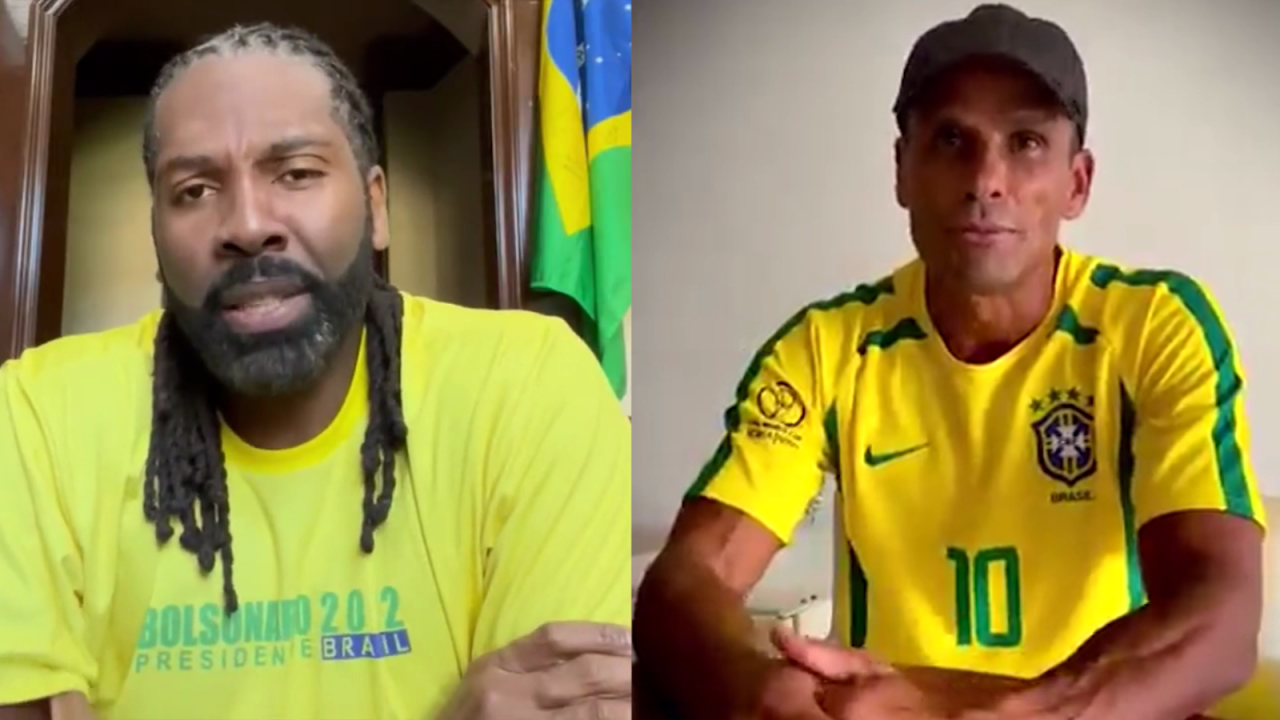 CNNE 1275970 - rivaldo y nene, tambien con bolsonaro