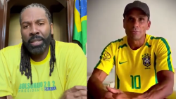 CNNE 1275970 - rivaldo y nene, tambien con bolsonaro