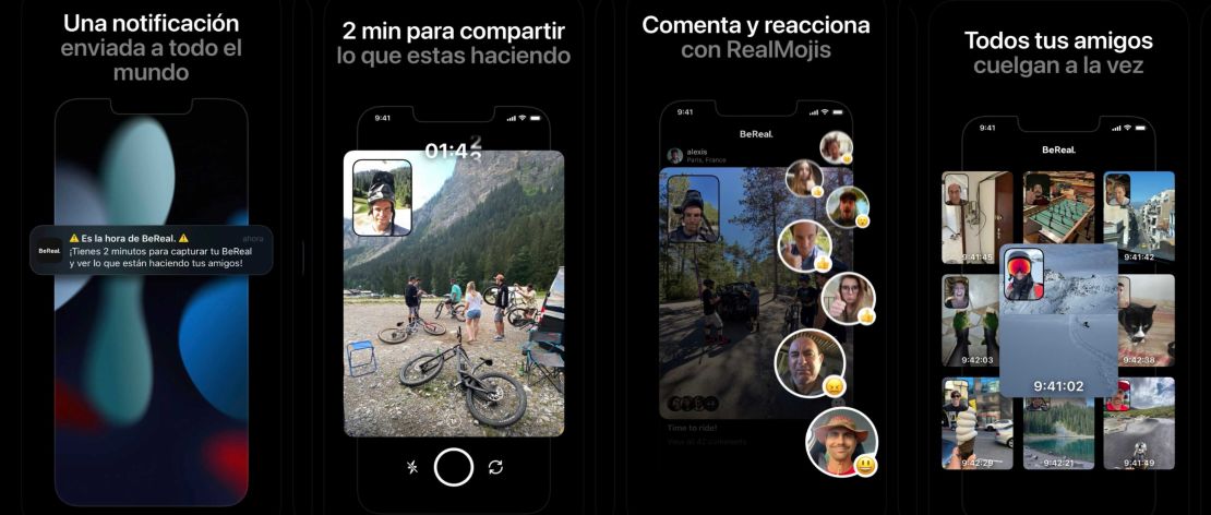 Algunas de las características de BeReal.