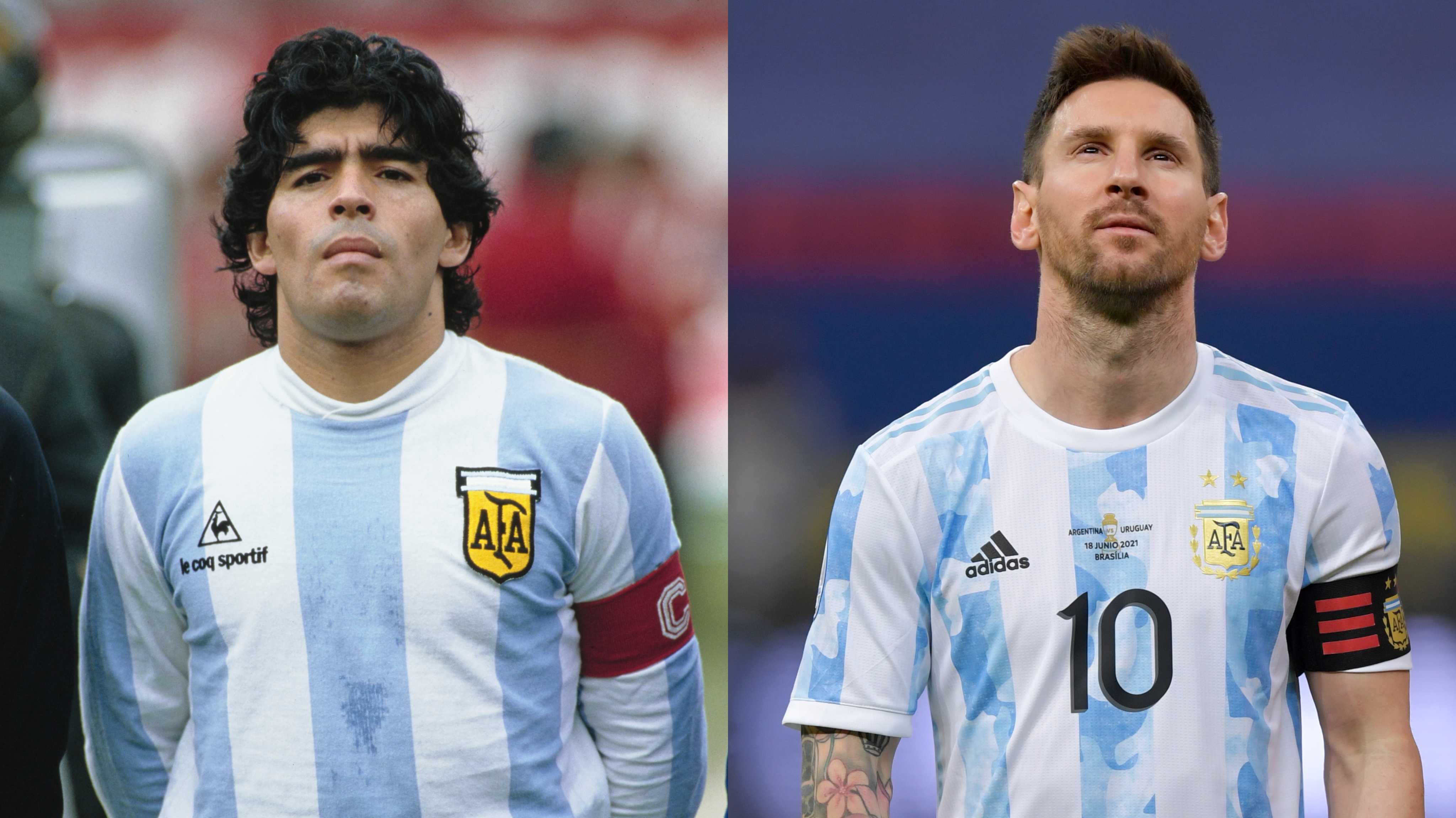 Messi y Maradona