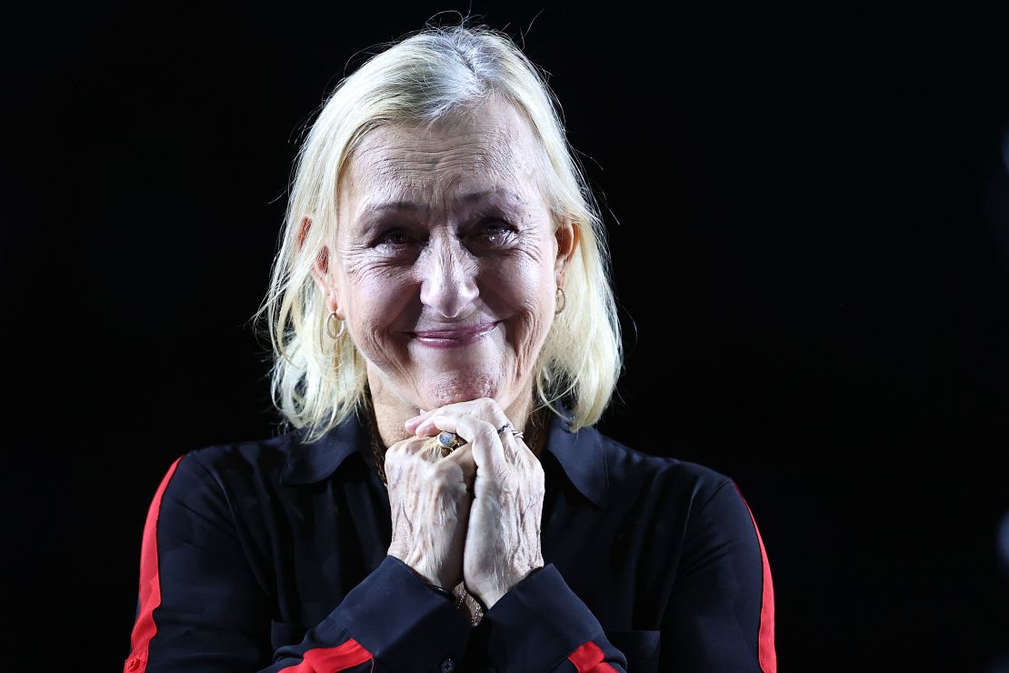 Martina Navratilova en las finales de la WTA en Guadalajara México. Noviembre 17 de 2021