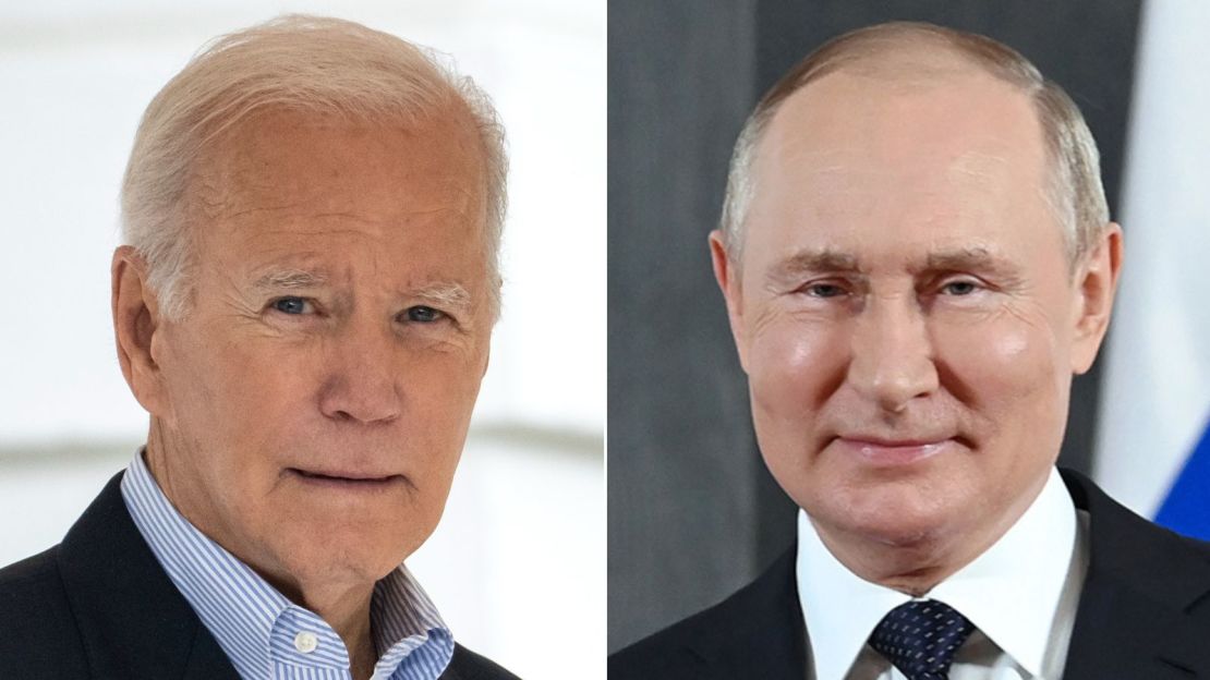 El presidente de Estados Unidos, Joe Biden, y el presidente de Rusia, Vladimir Putin.