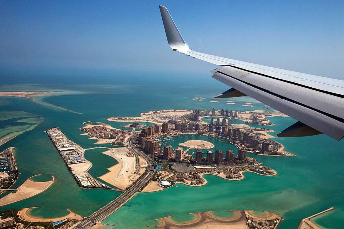 Doha vista desde un avión, el 5 de marzo de 2013