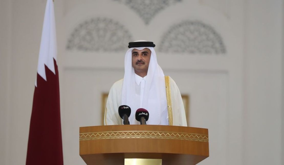 El Emir de Qatar, Tamim bin Hamad al-Thani, en Doha, el 7 de diciembre de 2017.