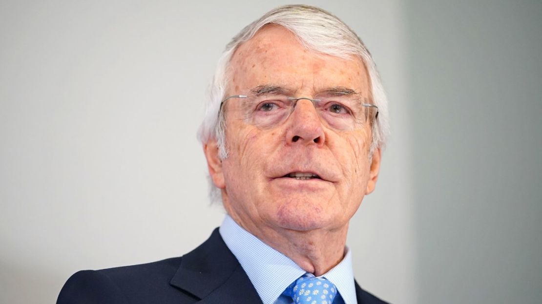 El ex primer ministro John Major es visto en Londres en febrero de 2022.Crédito: Dominic Lipinski/PA Images/Getty Images