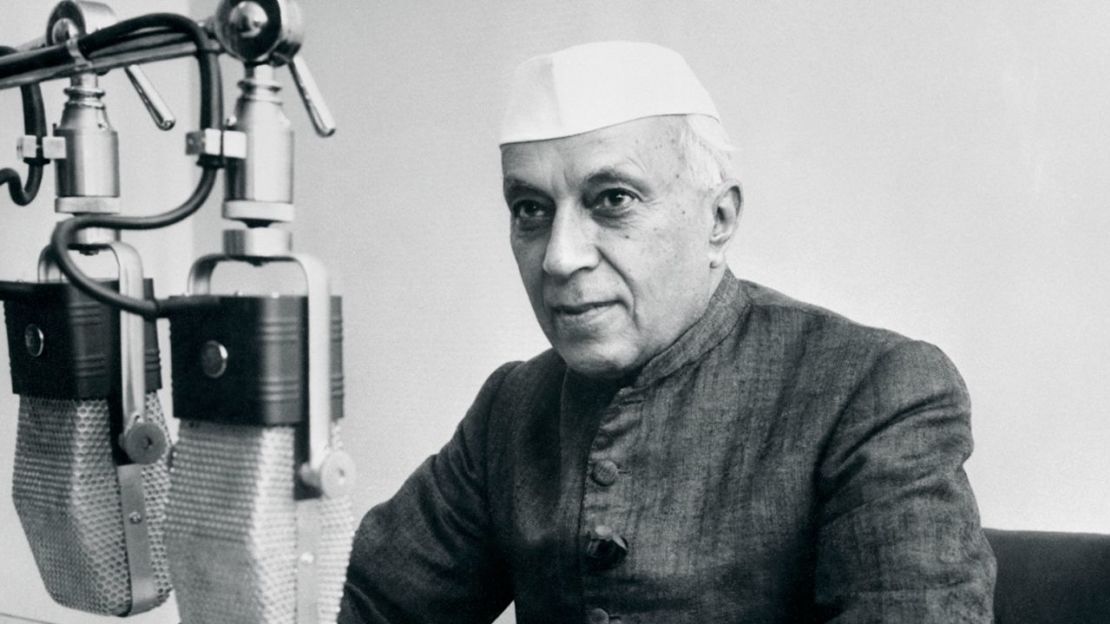 El primer primer ministro de la India, Jawaharlal Nehru. Crédito: Bettmann/Bettmann/Archivo Bettmann