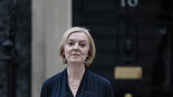 LONDON, ENGLAND - OCTOBER 20: Prime Minister Liz Truss delivers her resignation speech at Downing Street on October 20, 2022 in London, England. Liz Truss has been the UK Prime Minister for just 44 days and has had a tumultuous time in office. Her mini-budget saw the GBP fall to its lowest-ever level against the dollar, increasing mortgage interest rates and deepening the cost-of-living crisis. She responded by sacking her Chancellor Kwasi Kwarteng, whose replacement announced a near total reversal of the previous policies. Yesterday saw the departure of Home Secretary Suella Braverman and a chaotic vote in the House of Commons chamber.