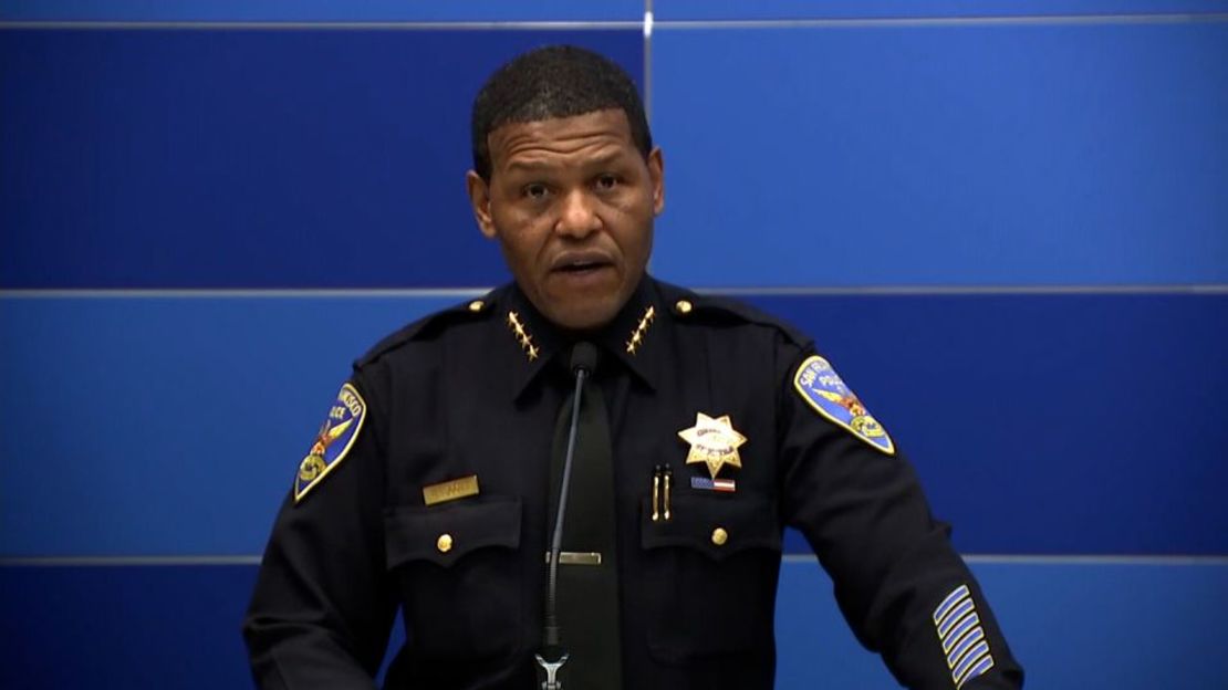 El jefe de policía de San Francisco, William Scott, habla durante una conferencia de prensa el viernes 28 de octubre. Crédito: KGO