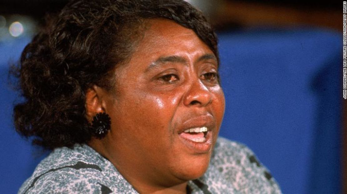 Activista de derechos humanos Fannie Lou Hamer.