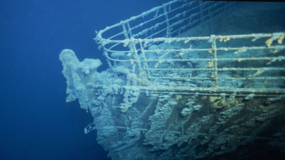 Los restos del Titanic se encuentran al norte de Terranova, a unos 4.000 metros bajo la superficie del océano Atlántico. Crédito: Xavier Desmier/Gamma-Rapho/Getty Images