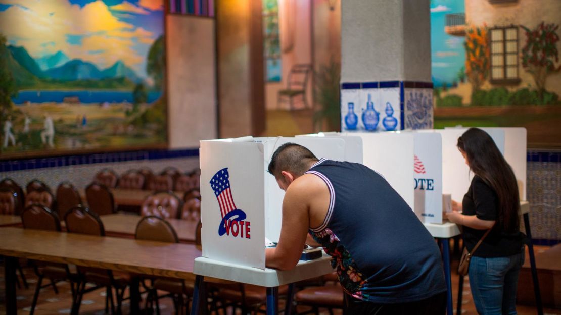 Un centro de votación en Estados Unidos.