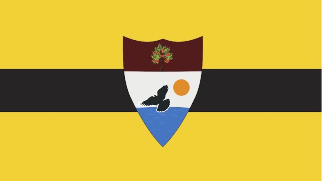 La bandera de Liberland.