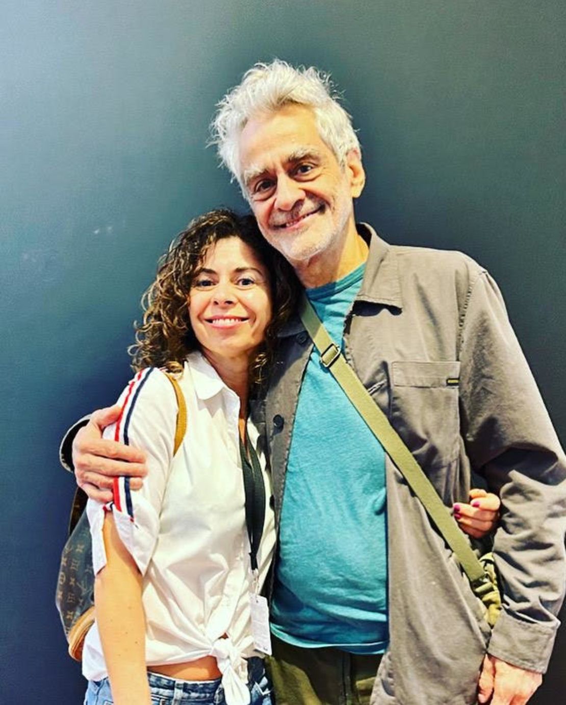 Bárbara Arroyo junto a Daniel Melingo en el Festival de Cine de Mar del Plata.