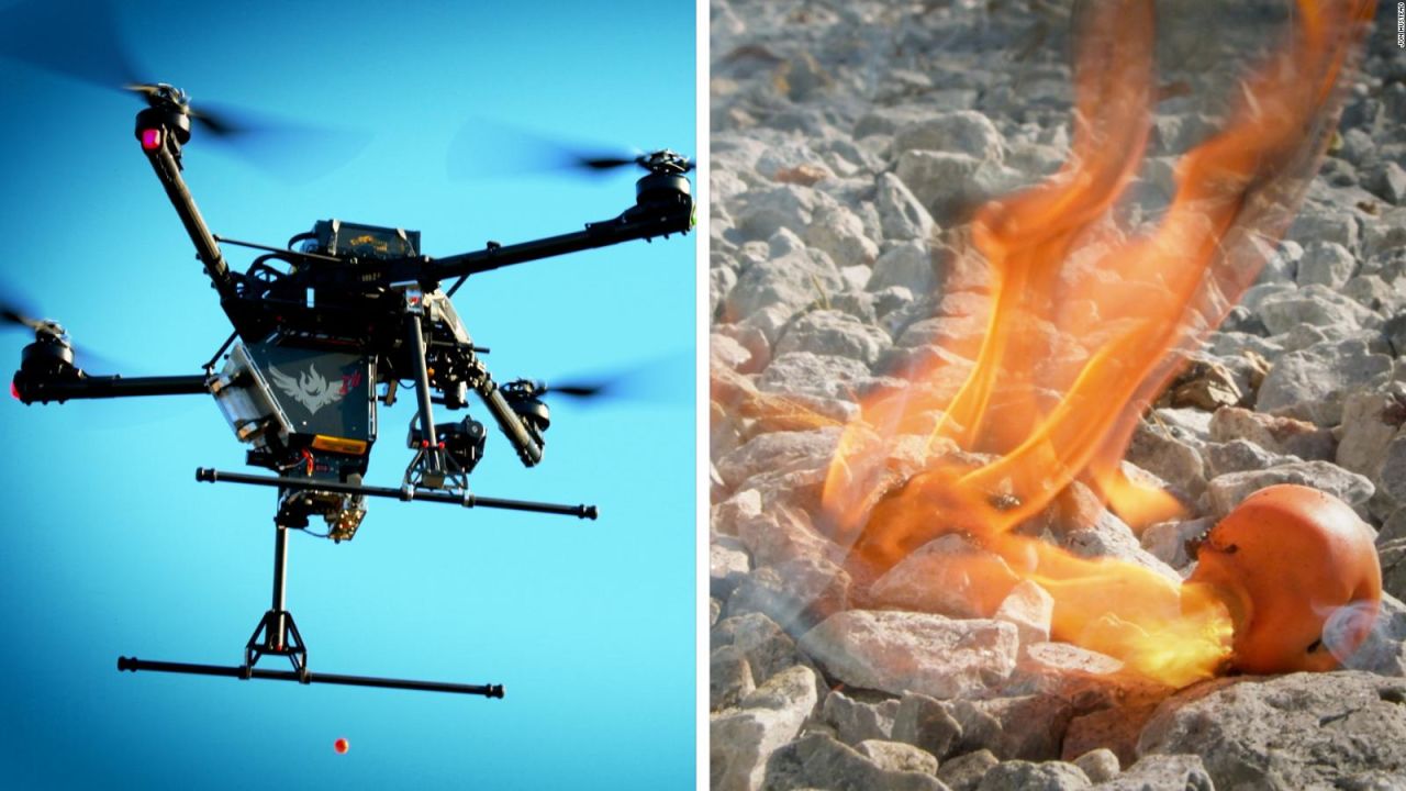 CNNE 1298579 - mira estos drones que lanzan bolas de fuego para prevenir incendios