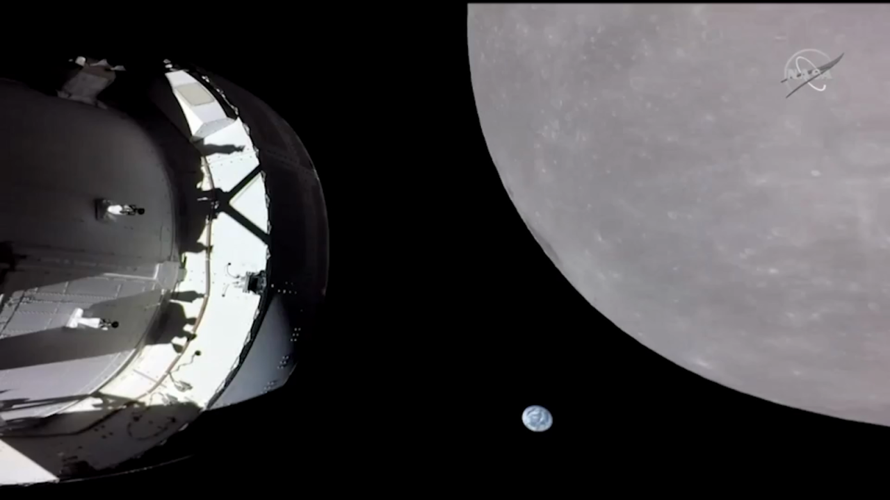 CNNE 1301079 - mira a la nave orion de la mision artemis rozar la luna