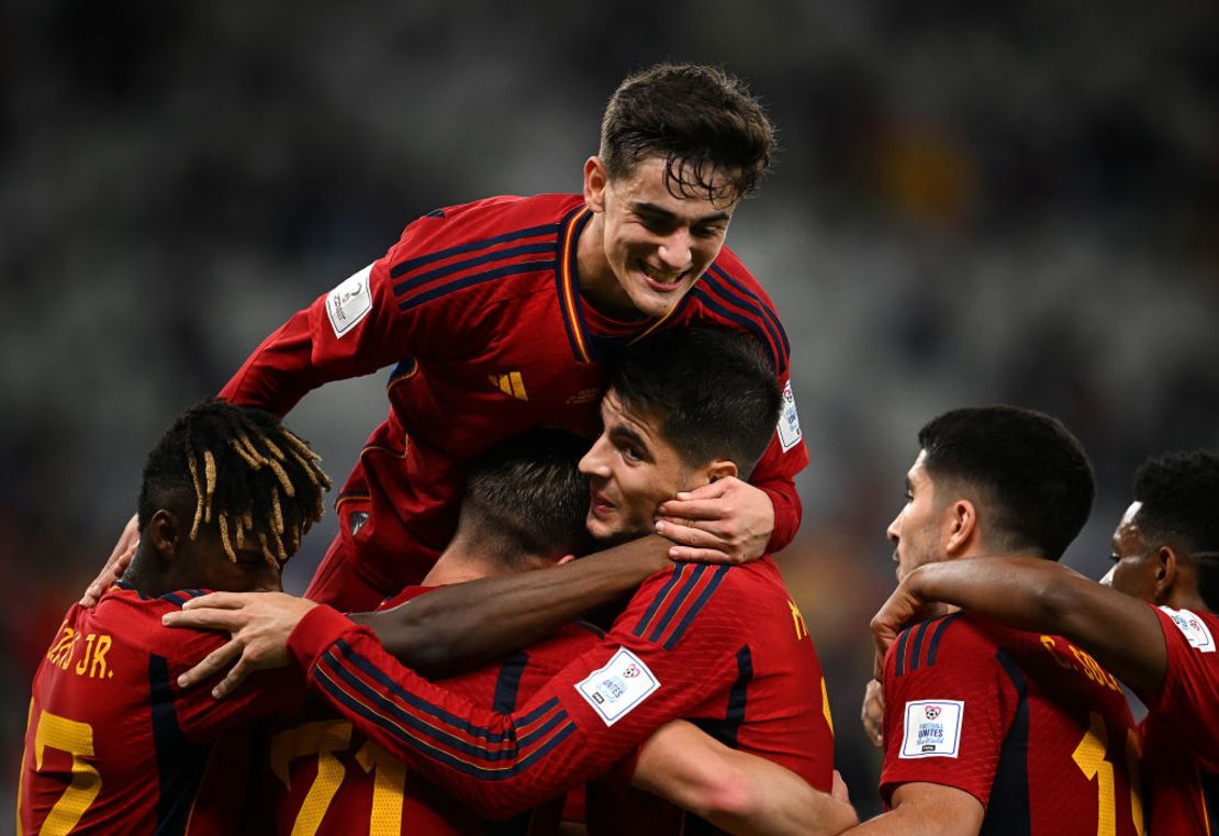 España en su primer partido en Qatar 2022. Crédito: Clive Mason/Getty Images