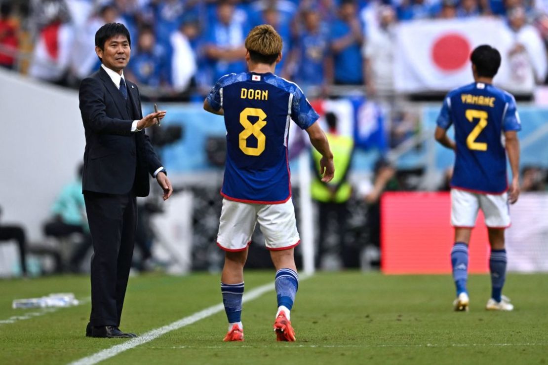 Hajime Moriyasu. Crédito: RAUL ARBOLEDA/AFP via Getty Images