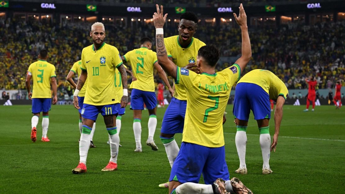 Brasil celebra: jugará cuartos de final contra Croacia tras ganarle a Corea del Sur en la fase de octavos.