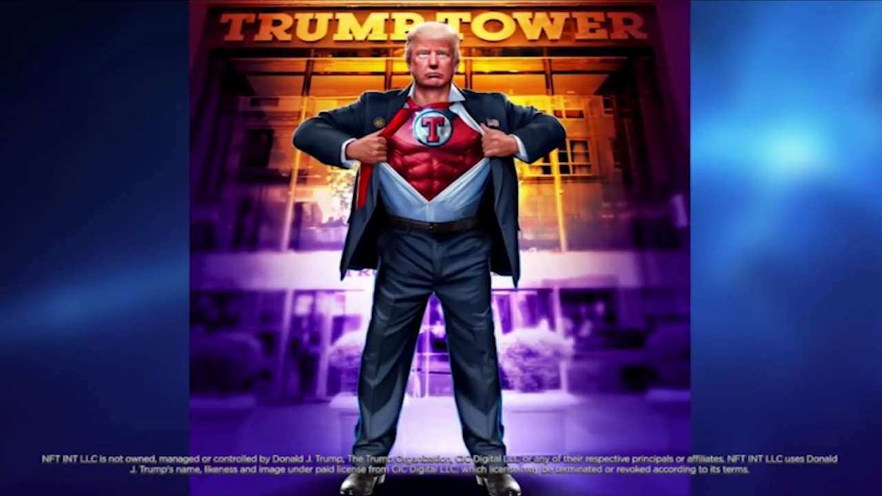 CNNE 1314859 - trump pone a la venta figuras digitales de superheroe con su rostro