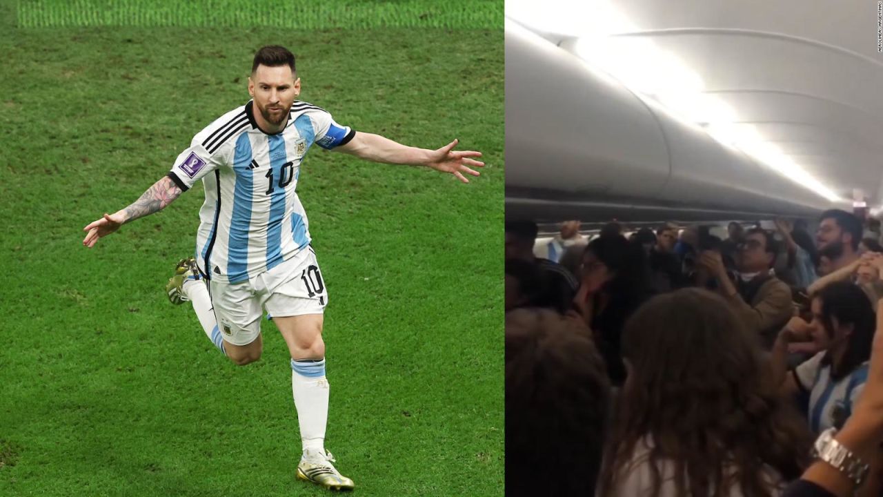 CNNE 1316328 - el triunfo argentino los tomo en pleno vuelo- asi celebraron