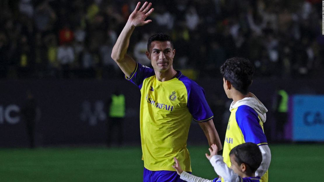 Cristiano Ronaldo en su presentación como jugador del Al Nassr.