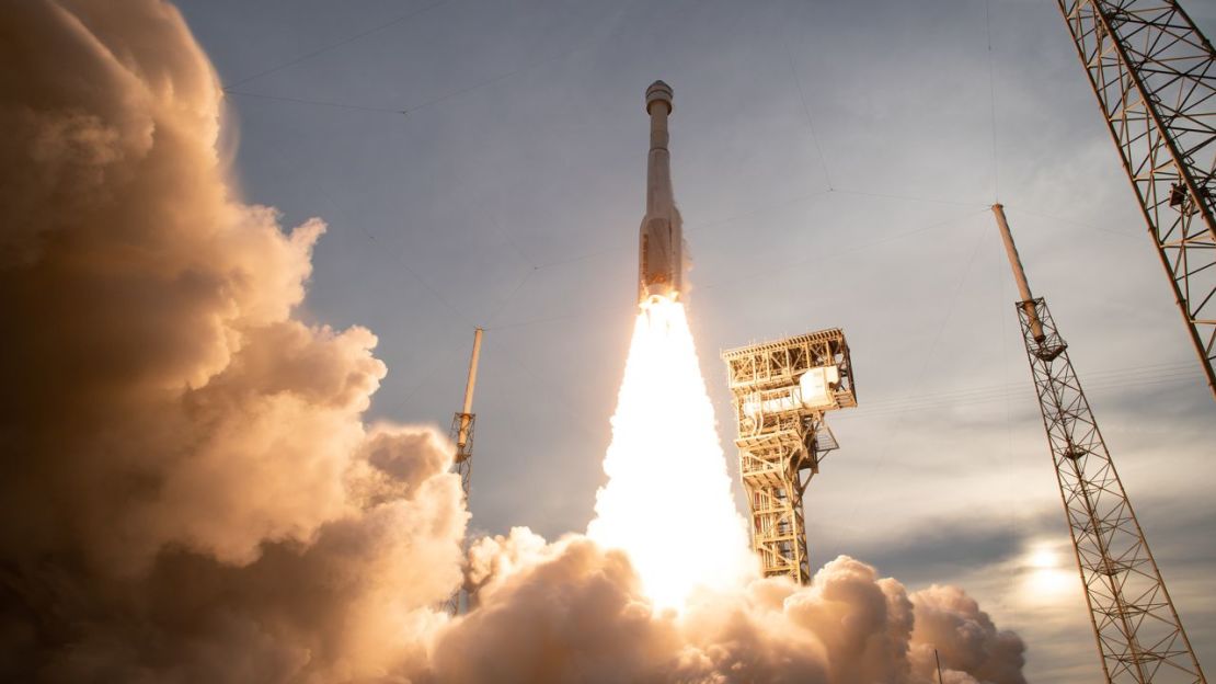 La nave espacial CST-100 Starliner de Boeing despegó en un vuelo de prueba sin tripulación el 19 de mayo de 2022.