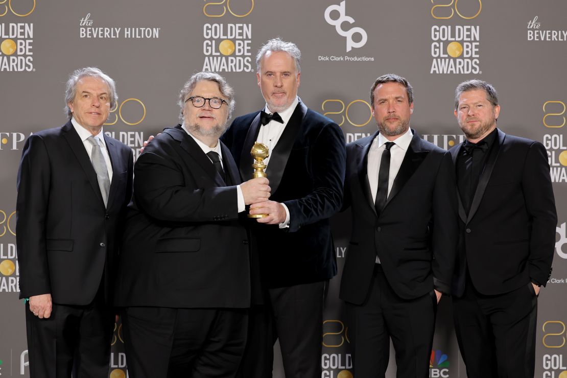 CNNE 1328693 - 80th annual golden globe awards - press room