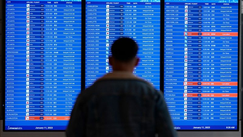 No hay vuelos en Estados Unidos tras la interrupción de un sistema de la FAA | CNN