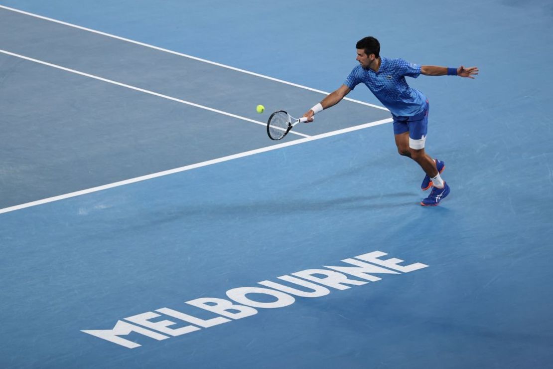 Novak Djokovic en el Abierto de Australia