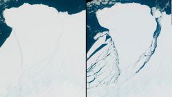 CNNE 1335850 - imagen satelital muestra ruptura de iceberg del tamano de londres