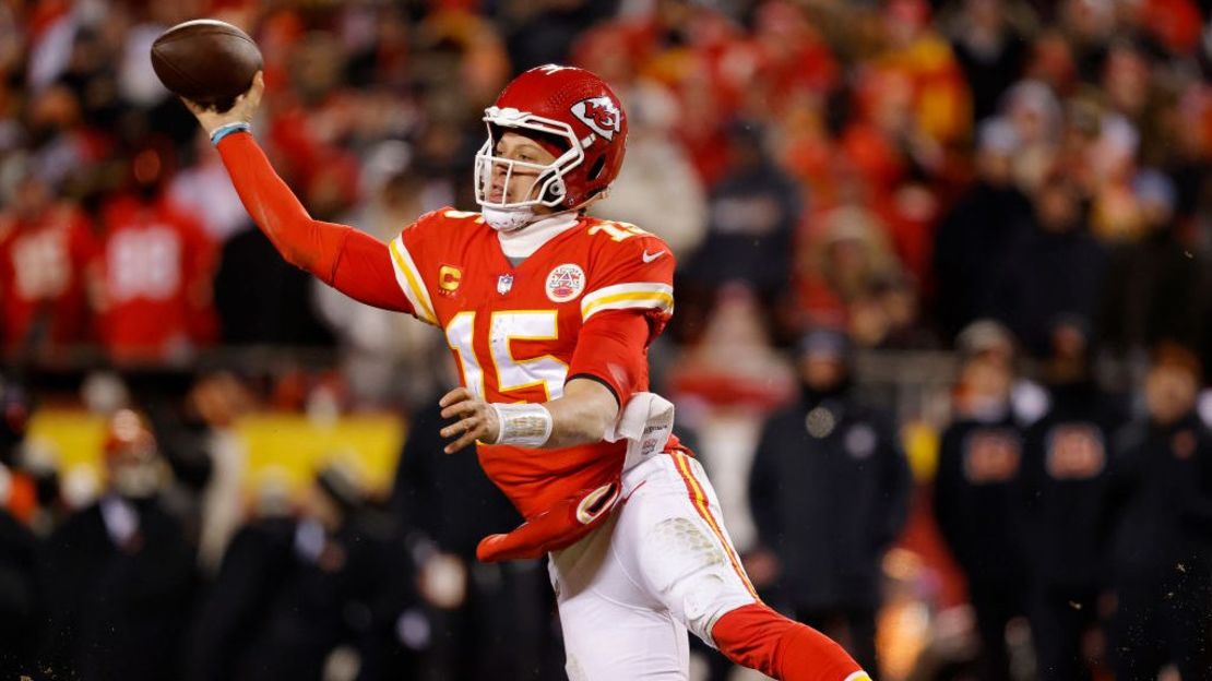 Patrick Mahomes . Crédito: David Eulitt/Getty Images