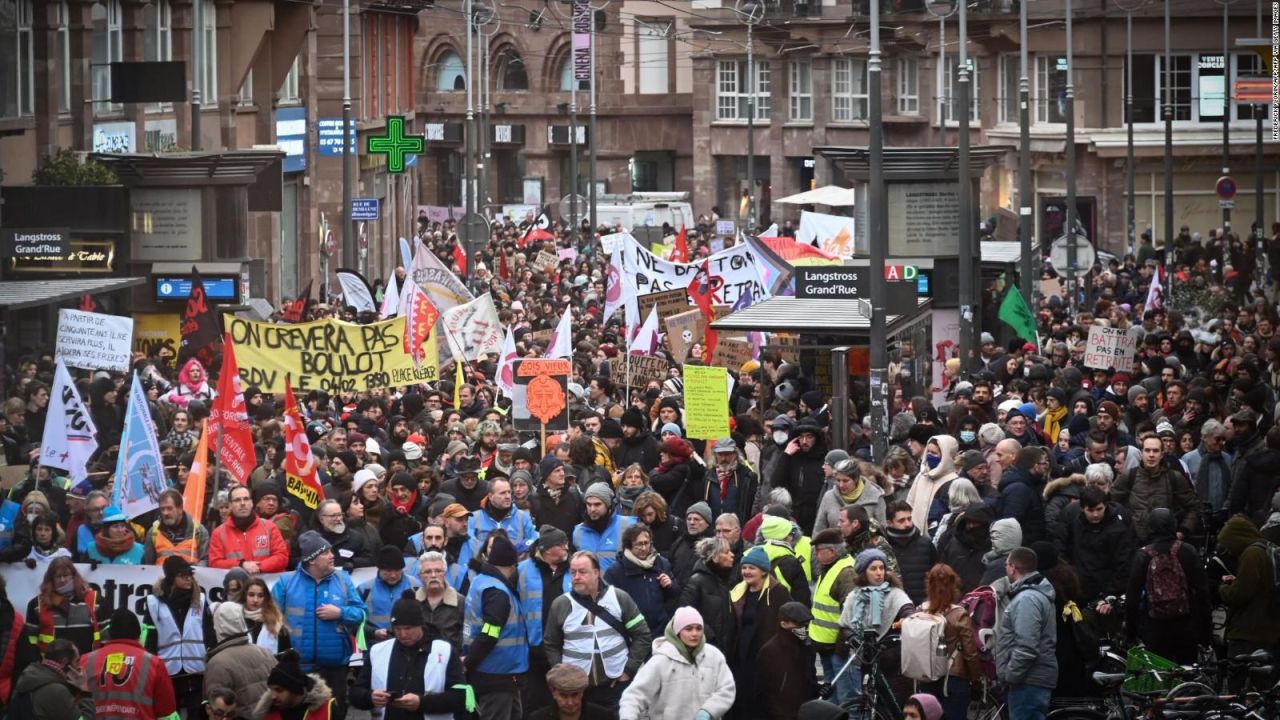 CNNE 1338682 - nuevo dia de protestas contra reforma previsional en francia