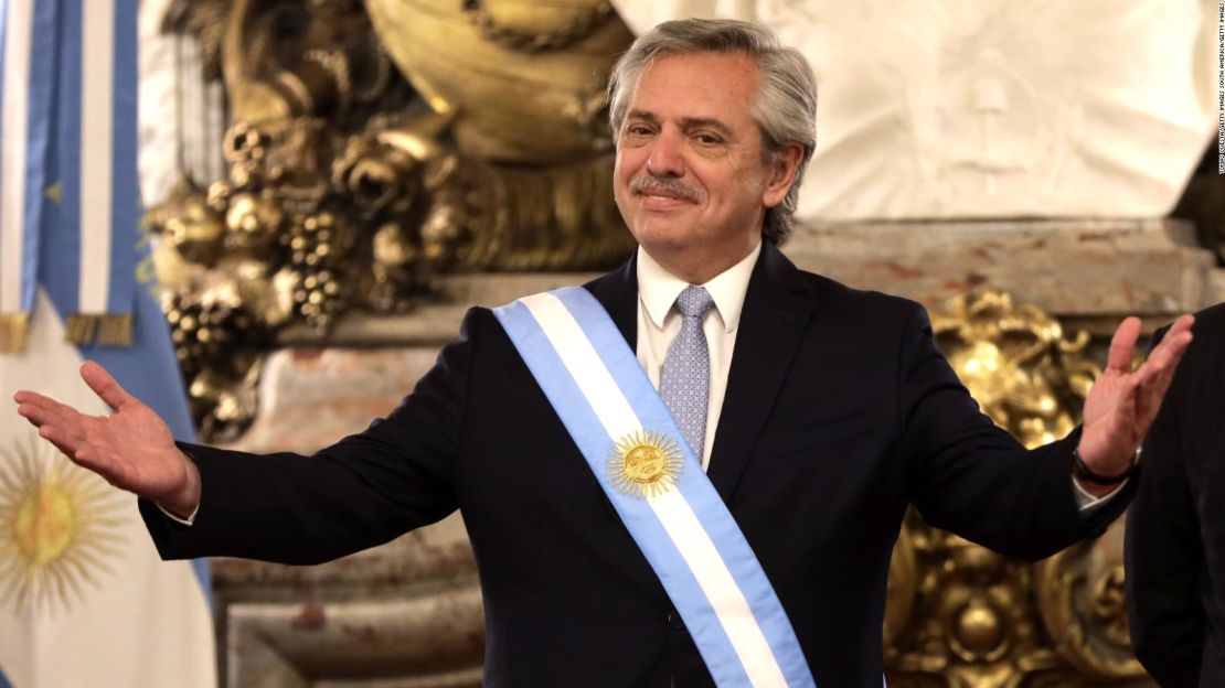 El actual presidente de Argentina, Alberto Fernández.